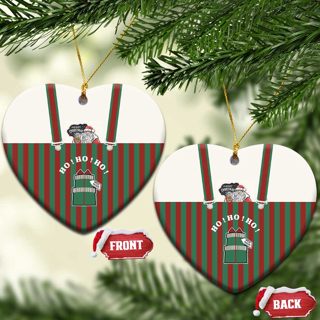 Stay With My Pig Christmas Ceramic Ornament Xmas Holiday Patterns - Wonder Print Shop