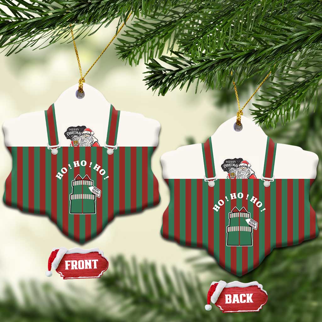 Stay With My Pig Christmas Ceramic Ornament Xmas Holiday Patterns - Wonder Print Shop