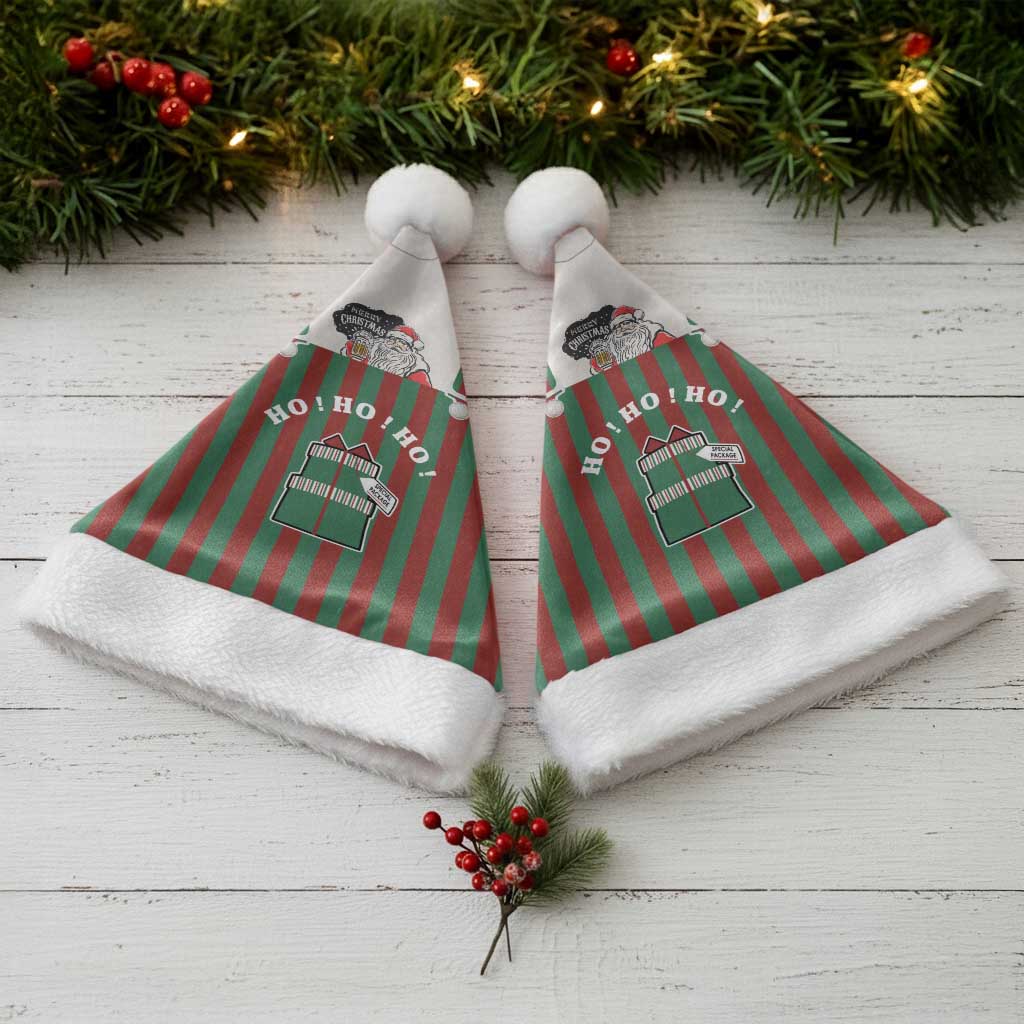 Stay With My Pig Christmas Christmas Santa Hat Xmas Holiday Patterns - Wonder Print Shop