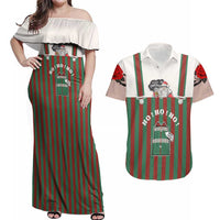 Stay With My Pig Christmas Christmas Couples Matching Off Shoulder Maxi Dress and Hawaiian Shirt Xmas Holiday Patterns - Wonder Print Shop