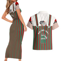 Stay With My Pig Christmas Christmas Couples Matching Short Sleeve Bodycon Dress and Hawaiian Shirt Xmas Holiday Patterns - Wonder Print Shop