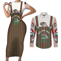 Stay With My Pig Christmas Christmas Couples Matching Short Sleeve Bodycon Dress and Long Sleeve Button Shirt Xmas Holiday Patterns - Wonder Print Shop