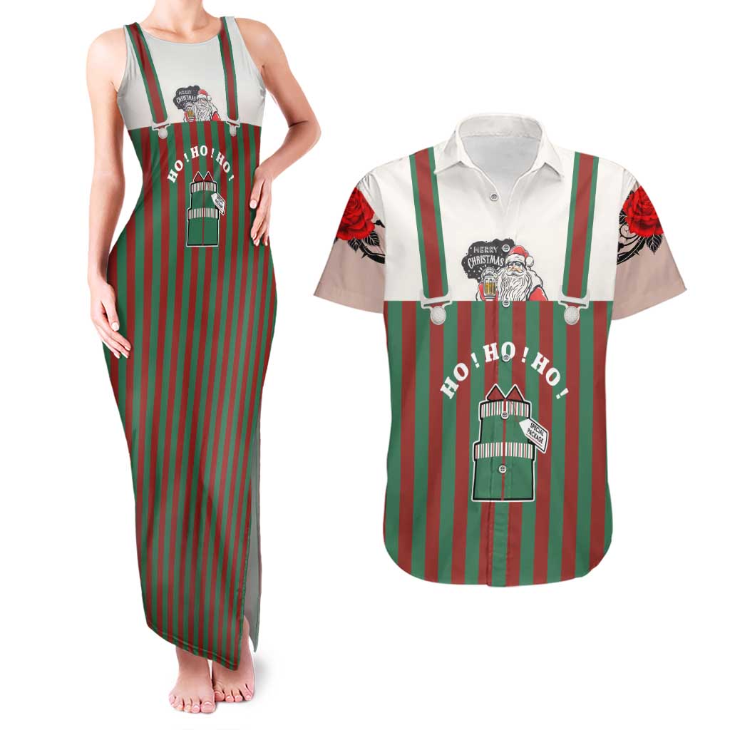 Stay With My Pig Christmas Christmas Couples Matching Tank Maxi Dress and Hawaiian Shirt Xmas Holiday Patterns - Wonder Print Shop