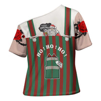 Stay With My Pig Christmas Christmas Cross Shoulder Shirt Xmas Holiday Patterns - Wonder Print Shop