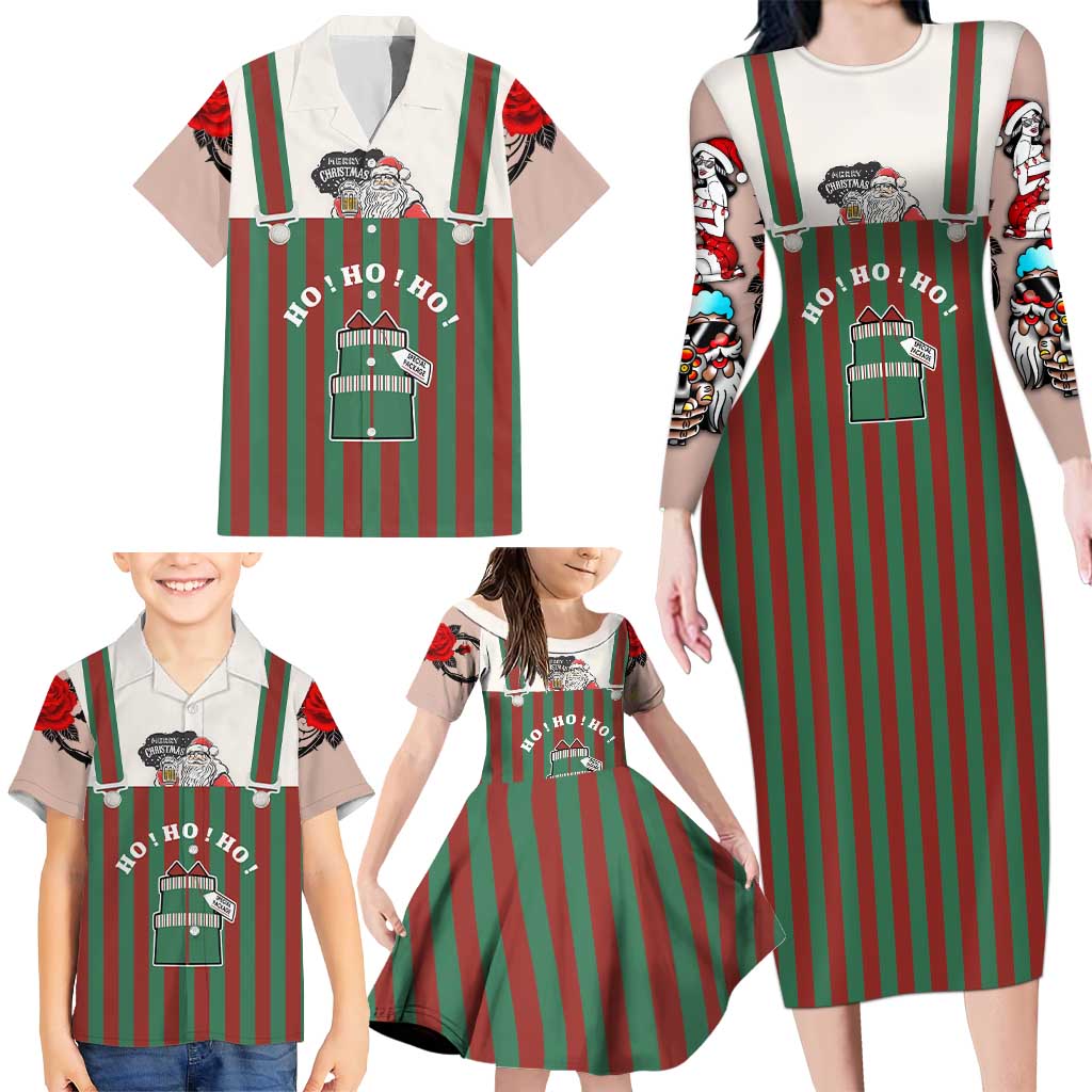 Stay With My Pig Christmas Christmas Family Matching Long Sleeve Bodycon Dress and Hawaiian Shirt Xmas Holiday Patterns - Wonder Print Shop