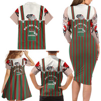 Stay With My Pig Christmas Christmas Family Matching Long Sleeve Bodycon Dress and Hawaiian Shirt Xmas Holiday Patterns - Wonder Print Shop