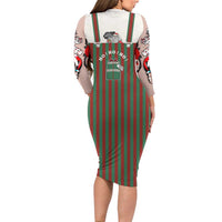 Stay With My Pig Christmas Christmas Family Matching Long Sleeve Bodycon Dress and Hawaiian Shirt Xmas Holiday Patterns - Wonder Print Shop