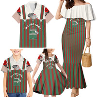 Stay With My Pig Christmas Christmas Family Matching Mermaid Dress and Hawaiian Shirt Xmas Holiday Patterns - Wonder Print Shop