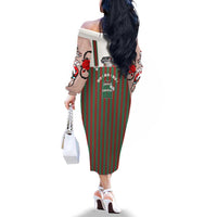 Stay With My Pig Christmas Christmas Family Matching Off The Shoulder Long Sleeve Dress and Hawaiian Shirt Xmas Holiday Patterns - Wonder Print Shop