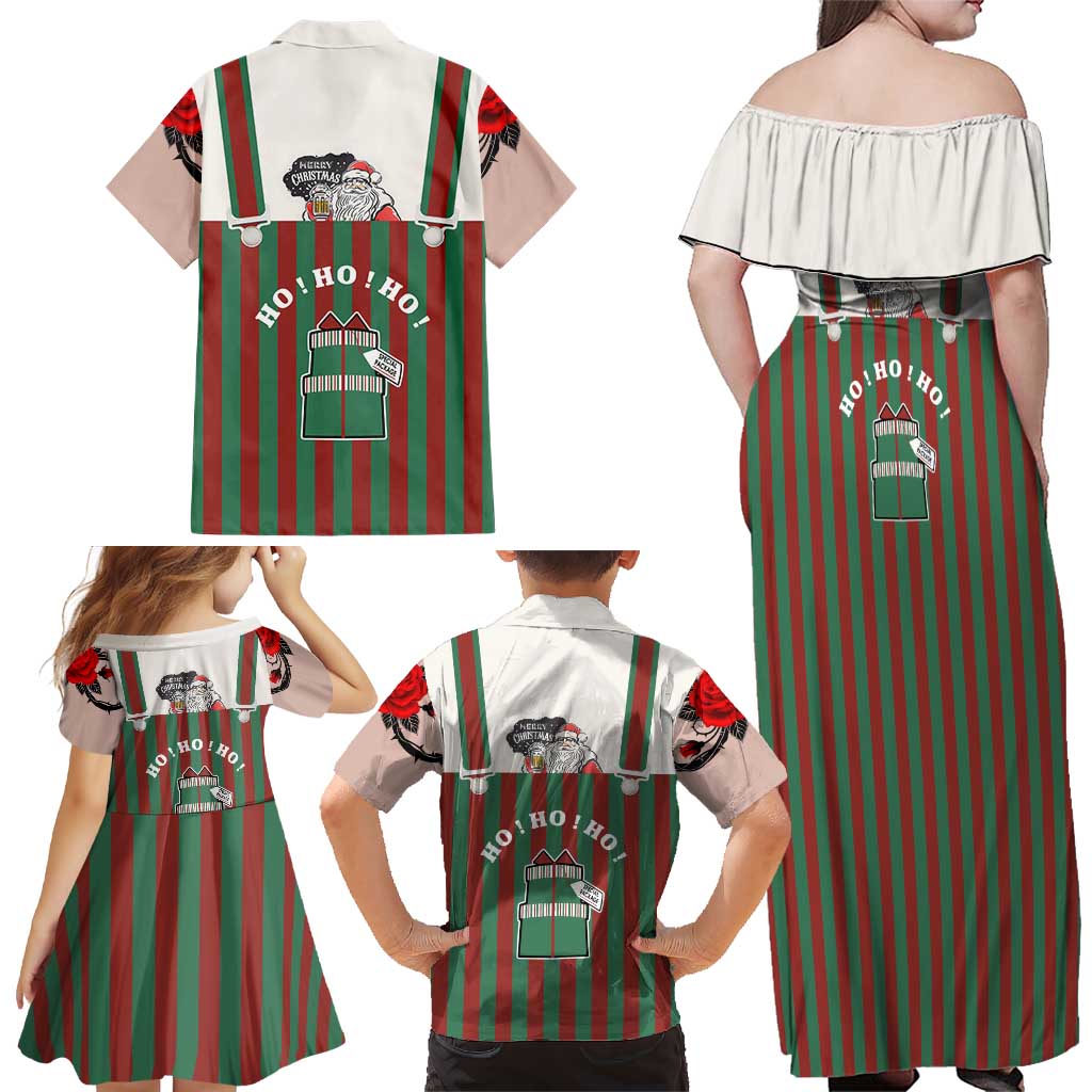 Stay With My Pig Christmas Christmas Family Matching Off Shoulder Maxi Dress and Hawaiian Shirt Xmas Holiday Patterns - Wonder Print Shop