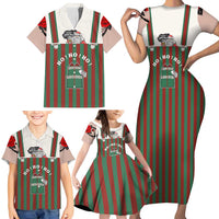 Stay With My Pig Christmas Christmas Family Matching Short Sleeve Bodycon Dress and Hawaiian Shirt Xmas Holiday Patterns - Wonder Print Shop