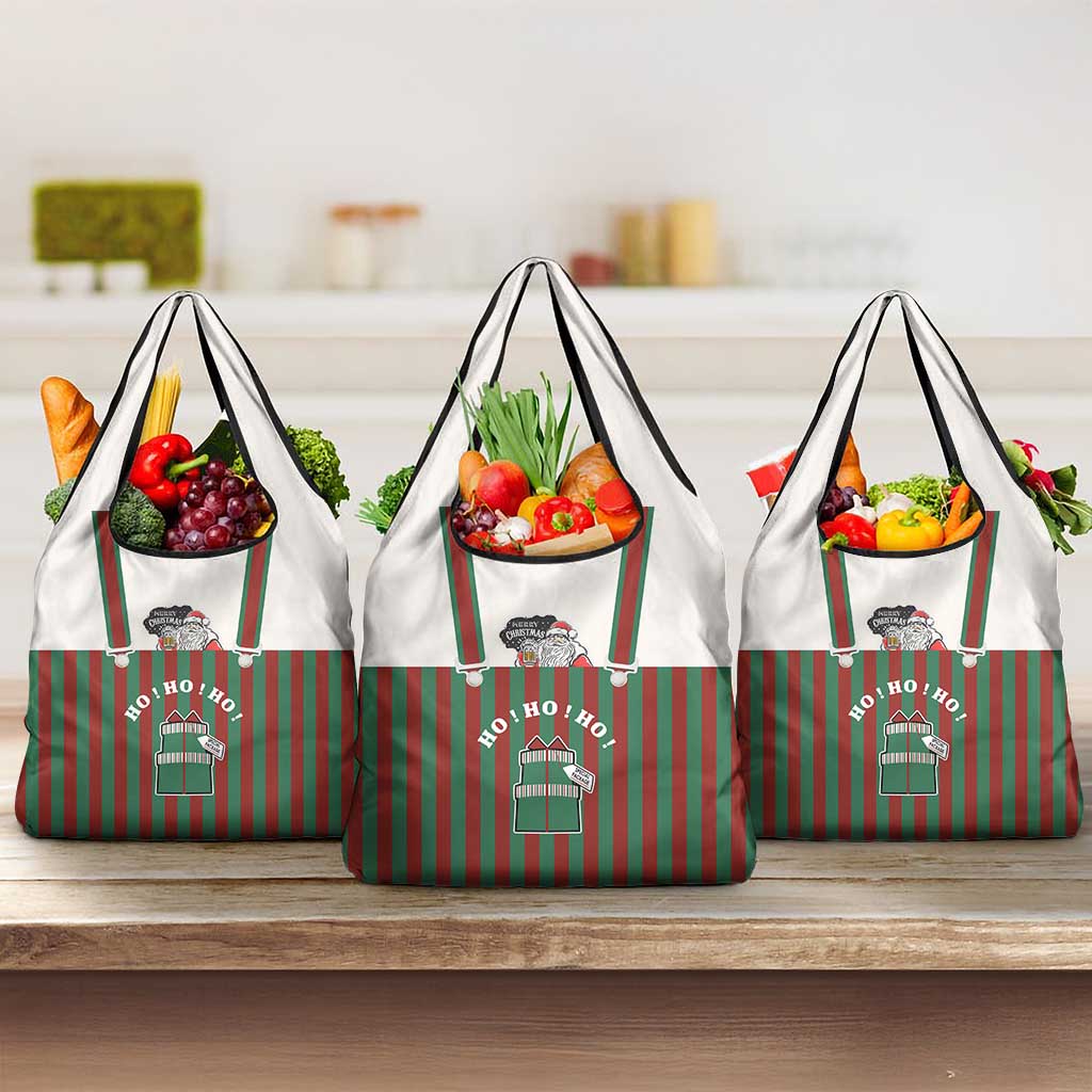 Stay With My Pig Christmas Christmas Grocery Bag Xmas Holiday Patterns - Wonder Print Shop