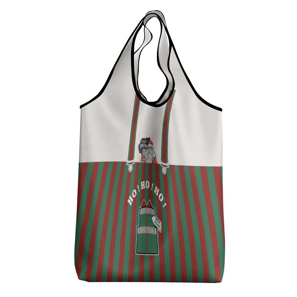 Stay With My Pig Christmas Christmas Grocery Bag Xmas Holiday Patterns - Wonder Print Shop
