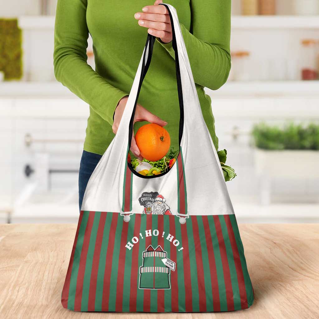 Stay With My Pig Christmas Christmas Grocery Bag Xmas Holiday Patterns - Wonder Print Shop