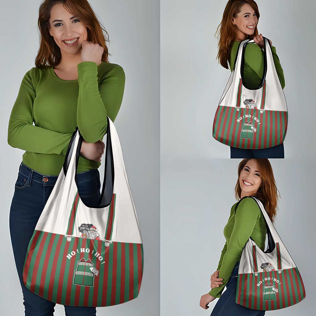 Stay With My Pig Christmas Christmas Grocery Bag Xmas Holiday Patterns - Wonder Print Shop