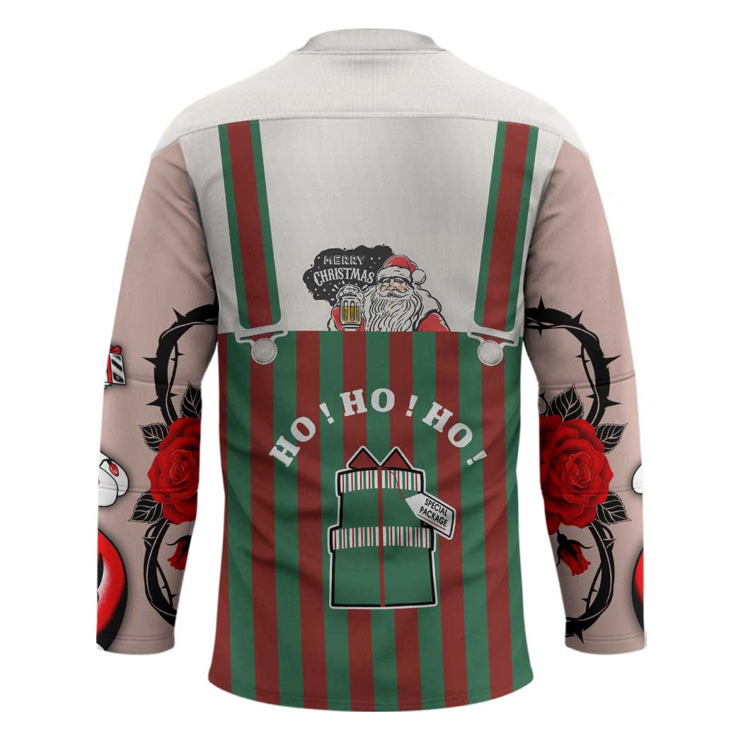 Stay With My Pig Christmas Christmas Hockey Jersey Xmas Holiday Patterns - Wonder Print Shop