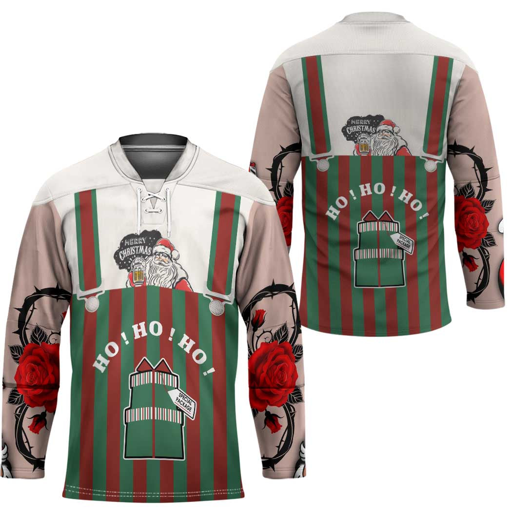 Stay With My Pig Christmas Christmas Hockey Jersey Xmas Holiday Patterns - Wonder Print Shop