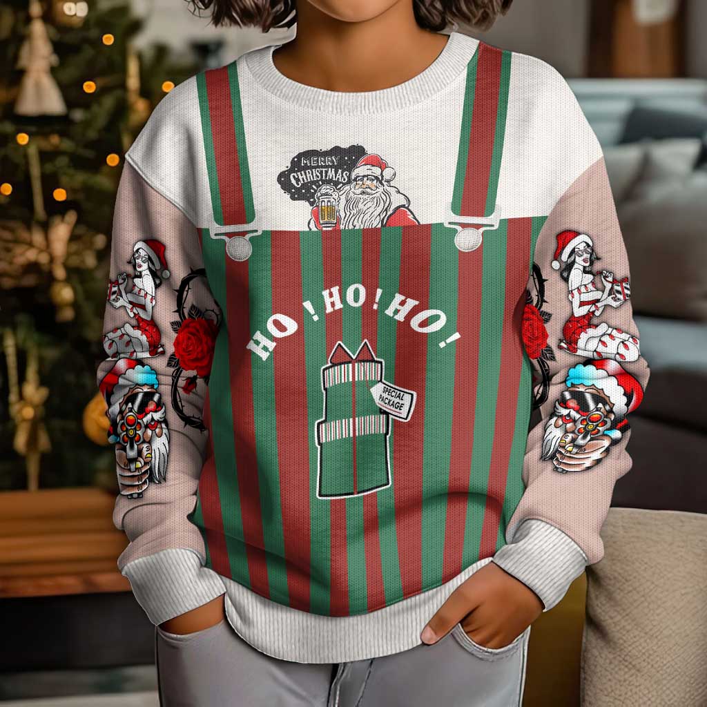 Stay With My Pig Christmas Kid Ugly Christmas Sweater Xmas Holiday Patterns - Wonder Print Shop