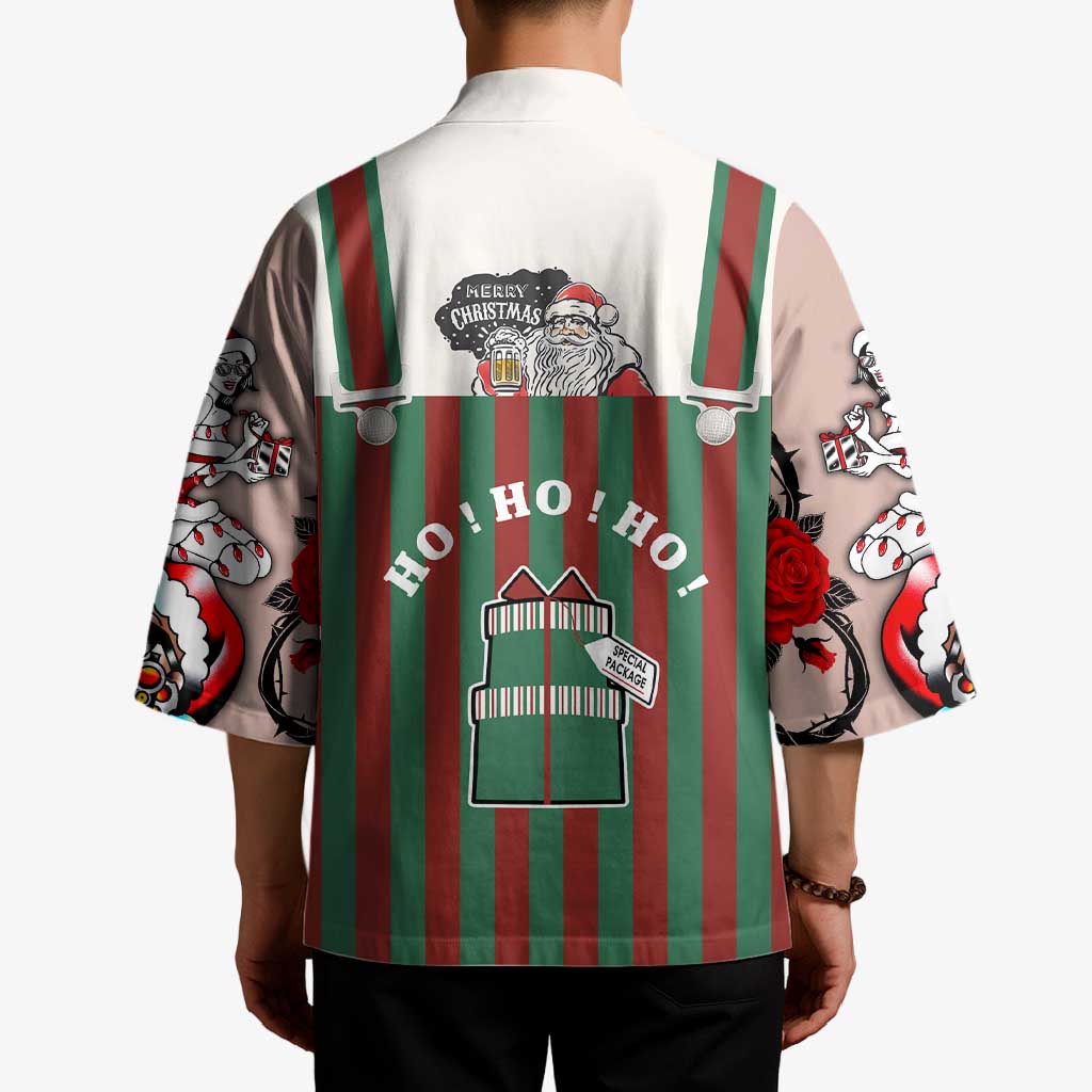 Stay With My Pig Christmas Christmas Kimono Xmas Holiday Patterns - Wonder Print Shop