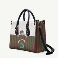 Stay With My Pig Christmas Christmas Leather Bag Xmas Holiday Patterns - Wonder Print Shop