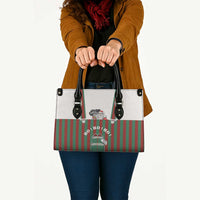 Stay With My Pig Christmas Christmas Leather Bag Xmas Holiday Patterns - Wonder Print Shop
