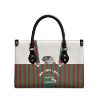 Stay With My Pig Christmas Christmas Leather Bag Xmas Holiday Patterns - Wonder Print Shop