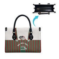 Stay With My Pig Christmas Christmas Leather Bag Xmas Holiday Patterns - Wonder Print Shop