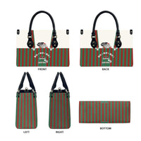 Stay With My Pig Christmas Christmas Leather Bag Xmas Holiday Patterns - Wonder Print Shop