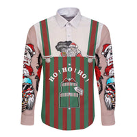 Stay With My Pig Christmas Christmas Long Sleeve Button Shirt Xmas Holiday Patterns - Wonder Print Shop