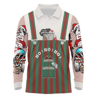 Stay With My Pig Christmas Christmas Long Sleeve Polo Shirt Xmas Holiday Patterns - Wonder Print Shop