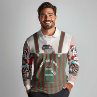 Stay With My Pig Christmas Christmas Long Sleeve Polo Shirt Xmas Holiday Patterns - Wonder Print Shop