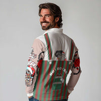 Stay With My Pig Christmas Christmas Long Sleeve Polo Shirt Xmas Holiday Patterns - Wonder Print Shop