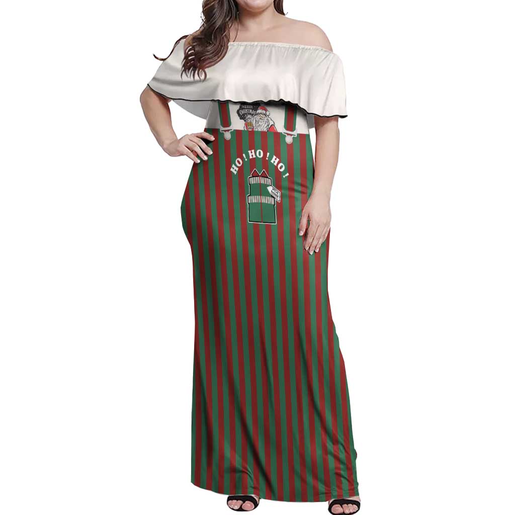Stay With My Pig Christmas Christmas Off Shoulder Maxi Dress Xmas Holiday Patterns - Wonder Print Shop