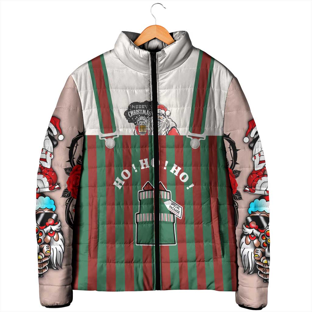 Stay With My Pig Christmas Christmas Padded Jacket Xmas Holiday Patterns - Wonder Print Shop