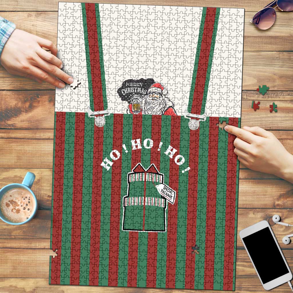 Stay With My Pig Christmas Christmas Puzzle Xmas Holiday Patterns - Wonder Print Shop