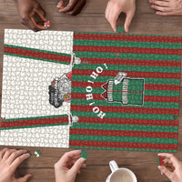 Stay With My Pig Christmas Christmas Puzzle Xmas Holiday Patterns - Wonder Print Shop