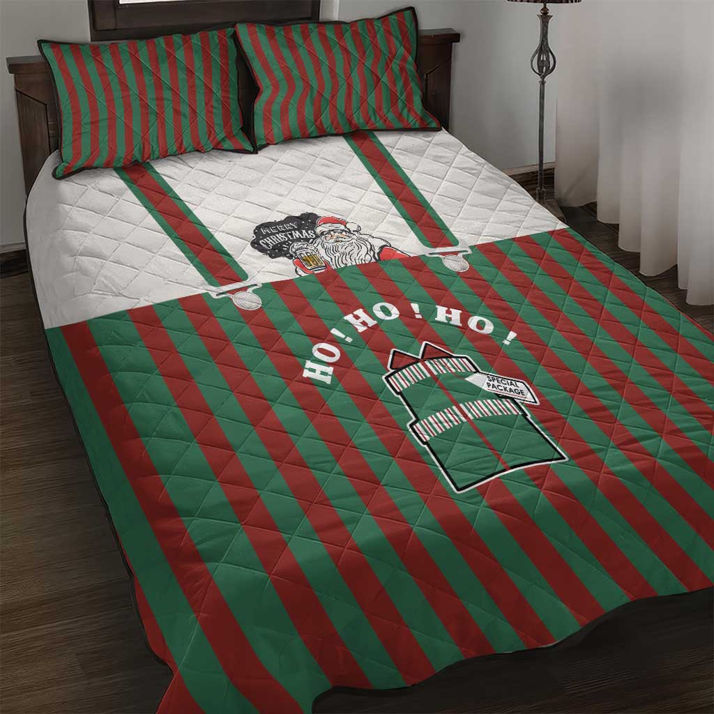 Stay With My Pig Christmas Christmas Quilt Bed Set Xmas Holiday Patterns - Wonder Print Shop