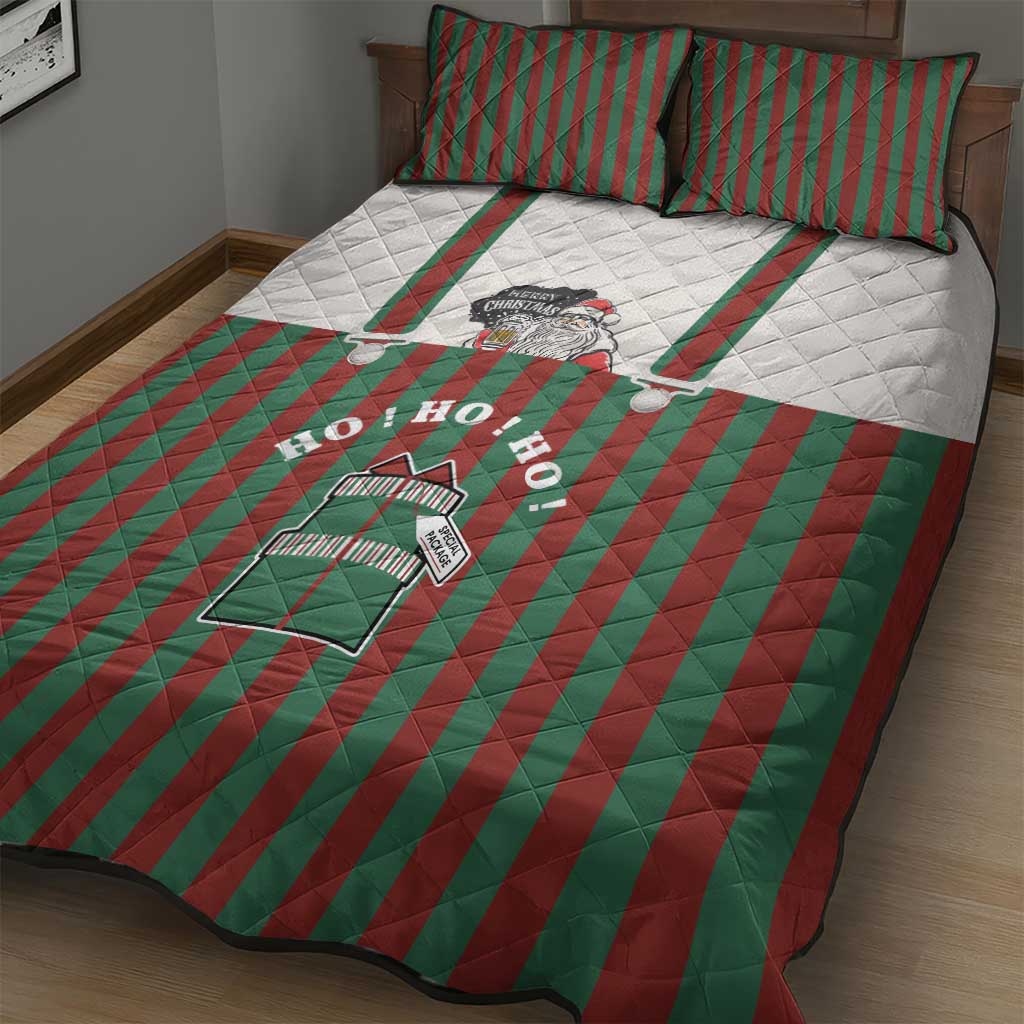 Stay With My Pig Christmas Christmas Quilt Bed Set Xmas Holiday Patterns - Wonder Print Shop