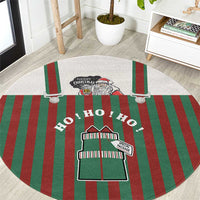 Stay With My Pig Christmas Christmas Round Carpet Xmas Holiday Patterns - Wonder Print Shop