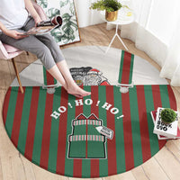 Stay With My Pig Christmas Christmas Round Carpet Xmas Holiday Patterns - Wonder Print Shop