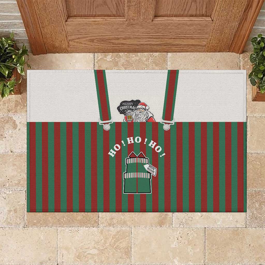 Stay With My Pig Christmas Christmas Rubber Doormat Xmas Holiday Patterns - Wonder Print Shop