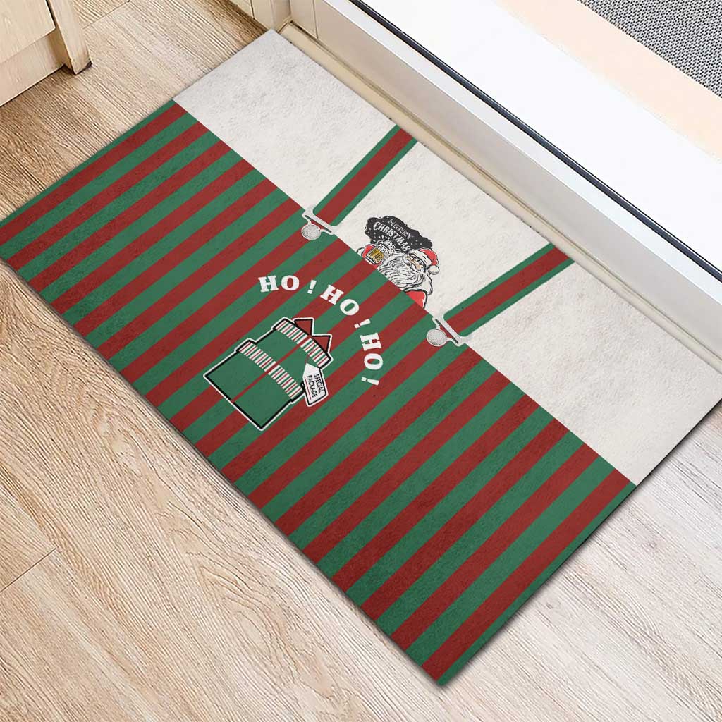 Stay With My Pig Christmas Christmas Rubber Doormat Xmas Holiday Patterns - Wonder Print Shop