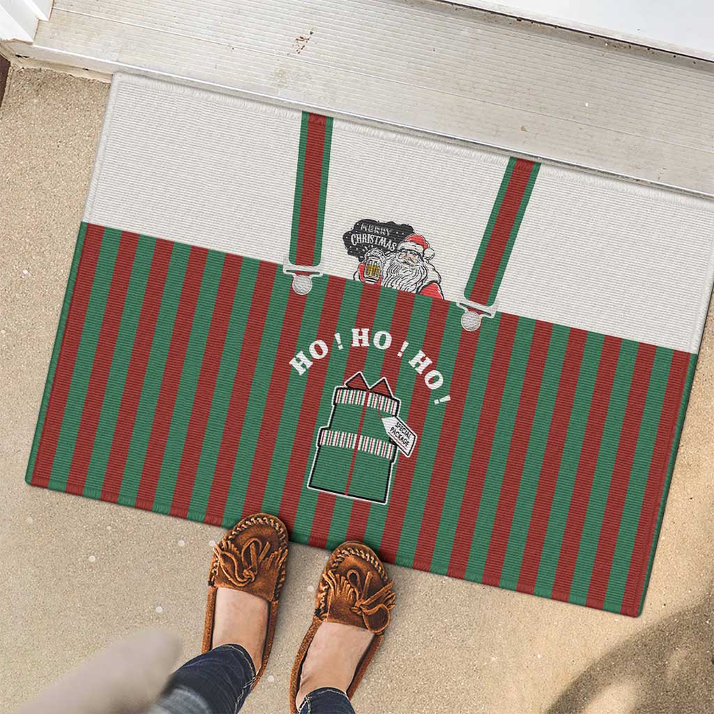 Stay With My Pig Christmas Christmas Rubber Doormat Xmas Holiday Patterns - Wonder Print Shop