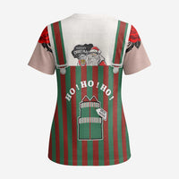 Stay With My Pig Christmas Christmas Scrub Top Xmas Holiday Patterns - Wonder Print Shop