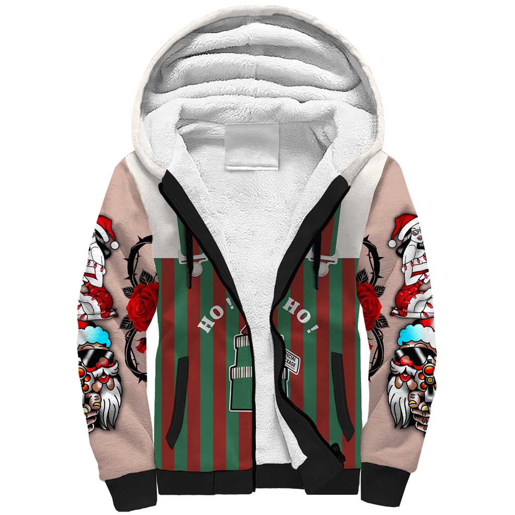 Stay With My Pig Christmas Christmas Sherpa Hoodie Xmas Holiday Patterns - Wonder Print Shop