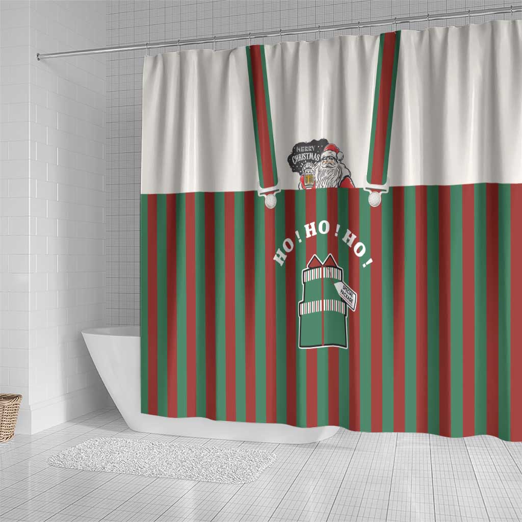Stay With My Pig Christmas Christmas Shower Curtain Xmas Holiday Patterns - Wonder Print Shop