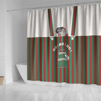 Stay With My Pig Christmas Christmas Shower Curtain Xmas Holiday Patterns - Wonder Print Shop