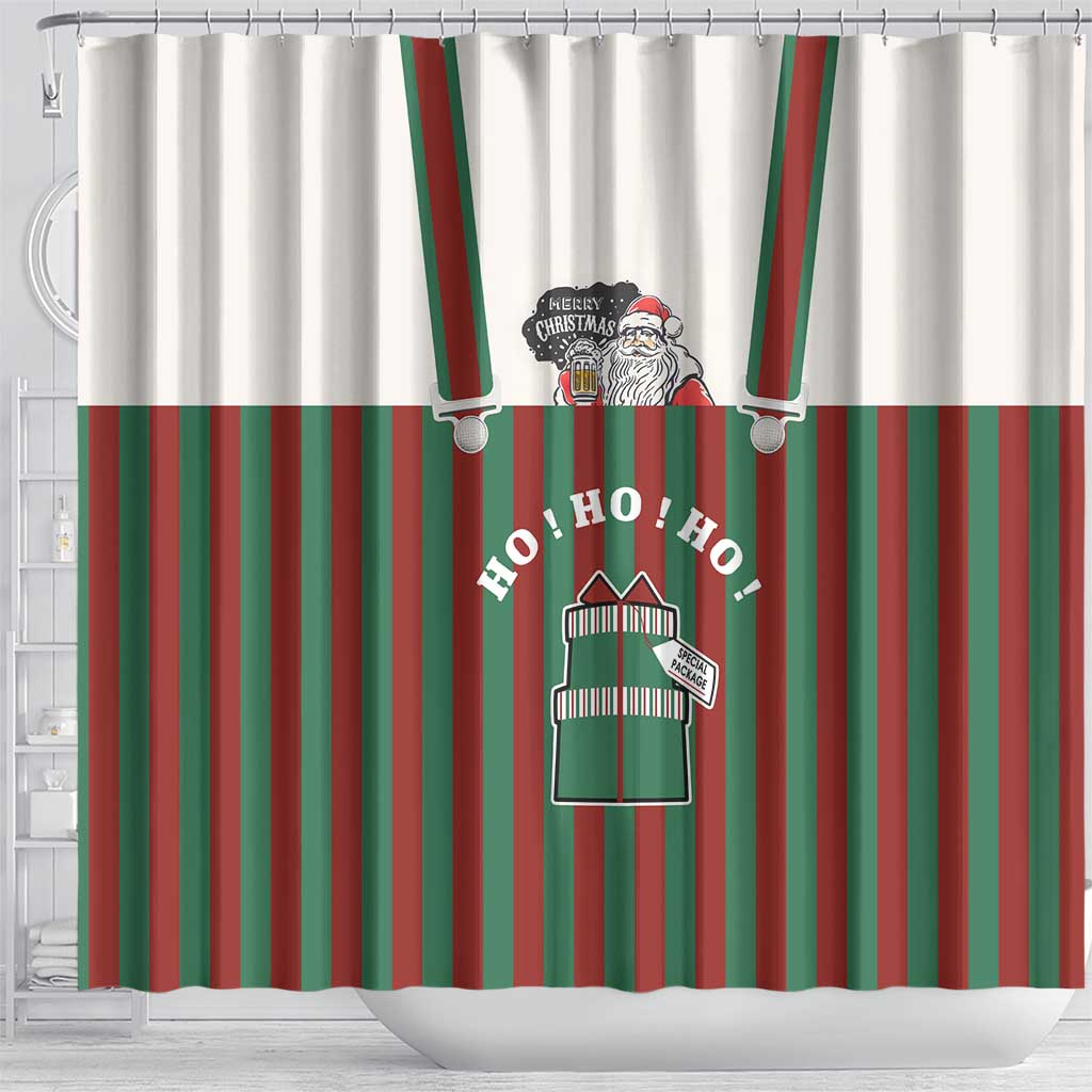 Stay With My Pig Christmas Christmas Shower Curtain Xmas Holiday Patterns - Wonder Print Shop