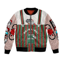 Stay With My Pig Christmas Christmas Sleeve Zip Bomber Jacket Xmas Holiday Patterns - Wonder Print Shop