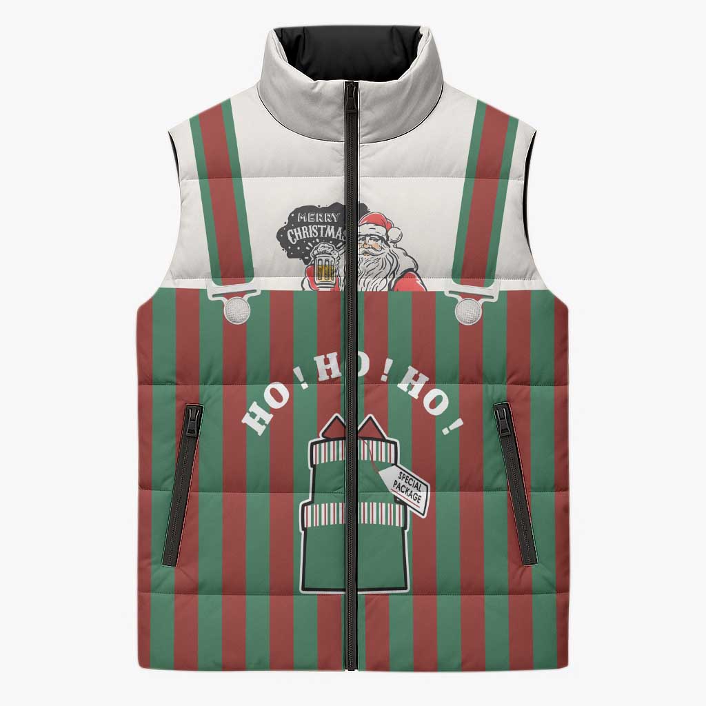 Stay With My Pig Christmas Christmas Sleeveless Puffer Jacket Xmas Holiday Patterns - Wonder Print Shop